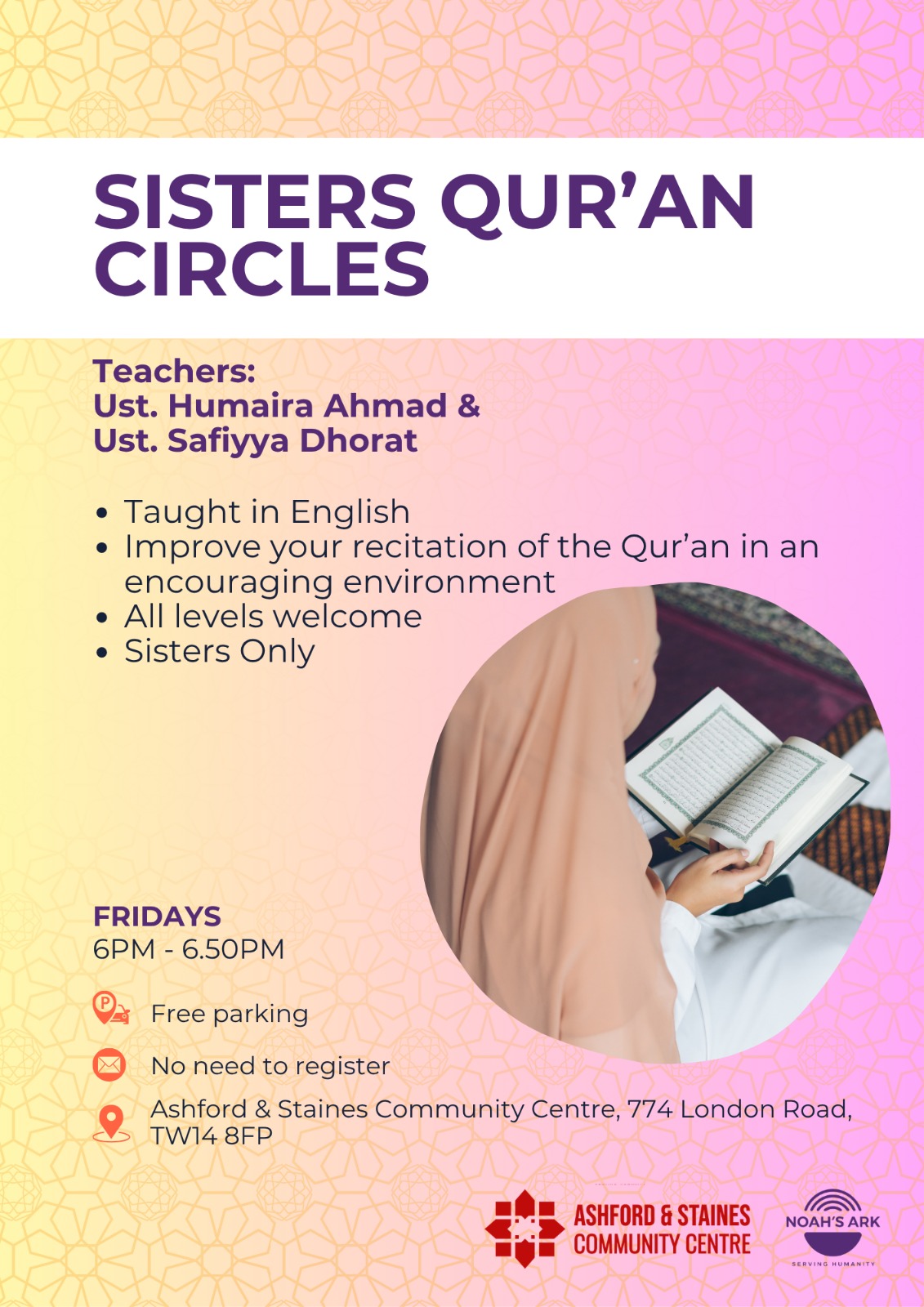 Sisters Qur'an Circles - Starting This Friday