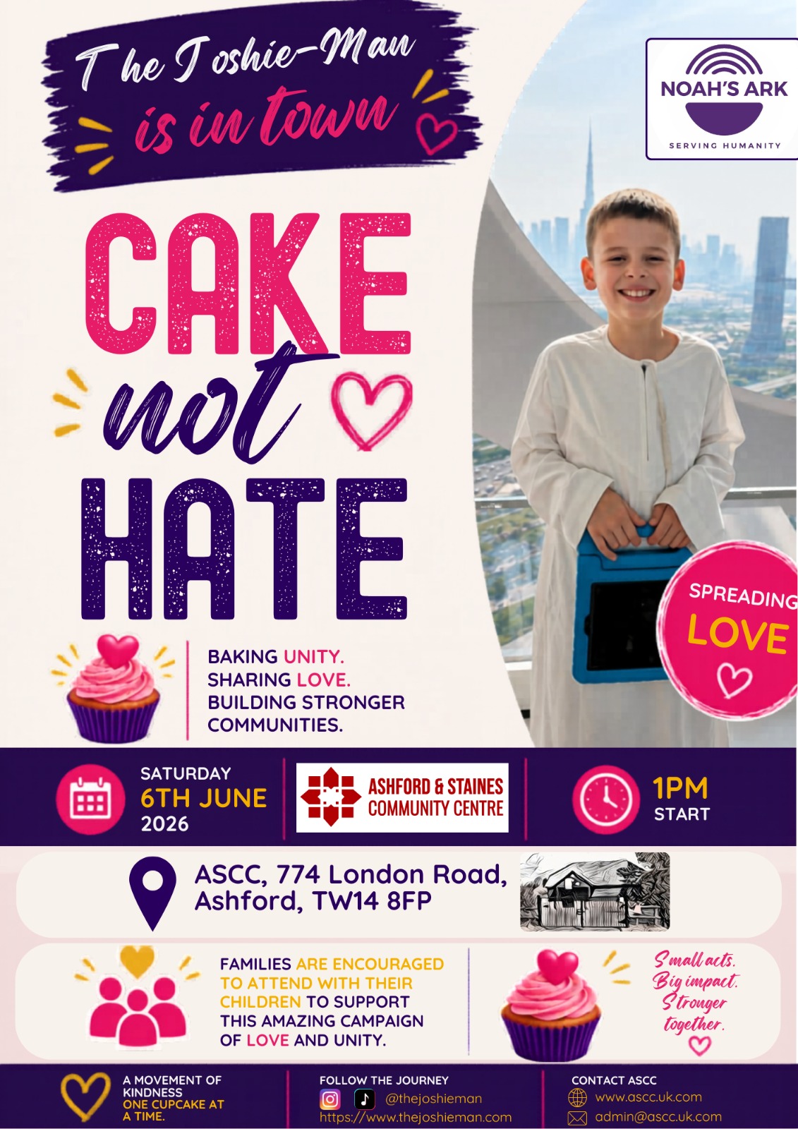 CAKE NOT HATE – The Joshie-Man is in town